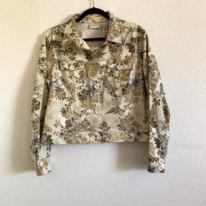 Liz Claiborne Jean Style Cropped Jacket